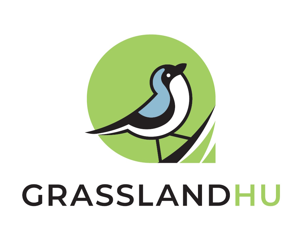 33. kép Grassland IP Life logója, rajta a pályázat címerállatával, a kis őrgébiccsel.jpg